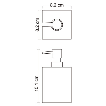 Дозатор WASSERKRAFT Leine K-3899 белый