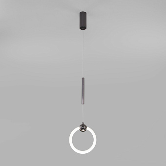 Светильник подвесной Eurosvet Rim 90165/1 черный жемчуг 10Вт LED