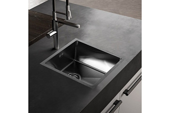 Мойка кухонная MELANA ProfLine D4645HB 46х45см графит