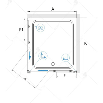 Угловое ограждение RGW Classic CL-34B 185х90см стекло прозрачное