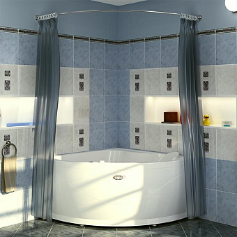 Карниз для ванны Radomir Vannesa Альтея 125x125 1-12-2-0-0-219 Хром