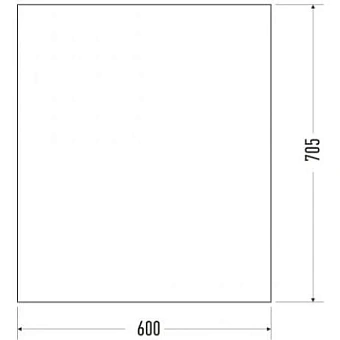 Зеркало MIRSANT Фарида УТ000004911 70,5х60см без подсветки