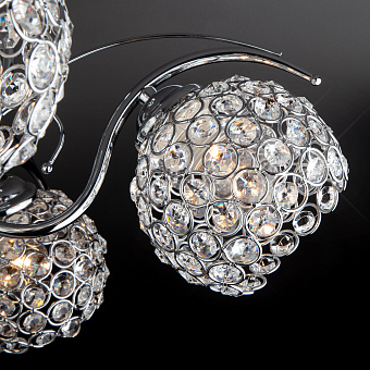 Люстра потолочная Eurosvet Mirage 7777/5 хром 60Вт 5 лампочек E27