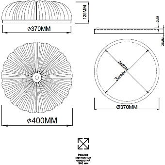 Светильник потолочный Sonex TESORO 7719/48L 48Вт LED
