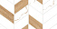 Декор Global Tile Marmaris GT GT128VG белый 25х50см 1,375кв.м.