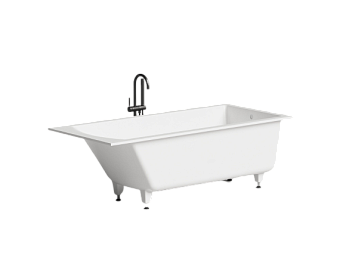 Ванна каменная SALINI CASCATA 104223MRH 180х80см встраиваемая