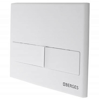 Кнопка для инсталляции BERGES NOVUM L4 soft touch белая