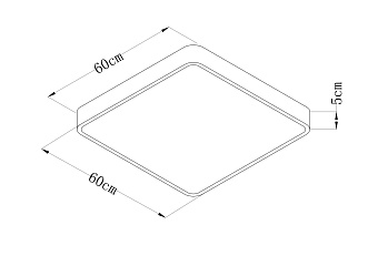 Светильник потолочный Arte Lamp SCENA A2669PL-1BK 100Вт LED