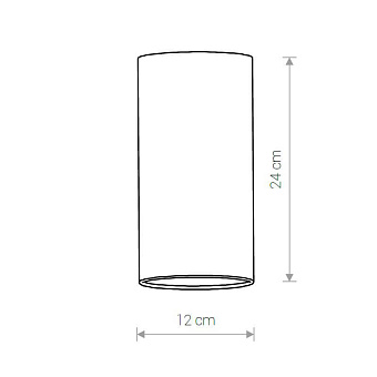 Абажур Nowodvorski Cameleon Barrel thin S 8422 240х120мм чёрный