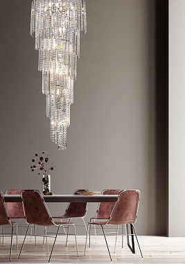 Люстра каскадная Maytoni Louis RC006PL-12CH 40Вт 12 лампочек E14