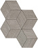 Керамическая мозаика Atlas Concord Италия Mark AM2M Chrome Mosaico Esagono 30х35см 0,42кв.м.