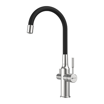 Смеситель для кухни LEMARK Expert LM5083S-Black сталь/чёрный