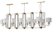 Люстра подвесная CRYSTAL LUX NICOLAS NICOLAS SP12 L1600 GOLD/WHITE 720Вт 12 лампочек E14