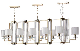 Люстра подвесная CRYSTAL LUX NICOLAS NICOLAS SP12 L1600 GOLD/WHITE 720Вт 12 лампочек E14