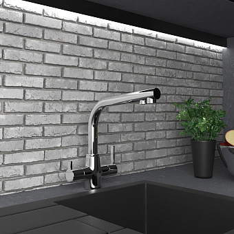 Смеситель для кухни Paini Arena 92CR6433VEB90DAKM поворотный излив хром