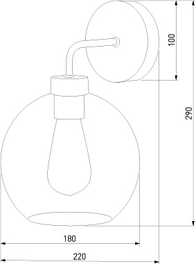 Бра TK Lighting Bari 4019 60Вт E27