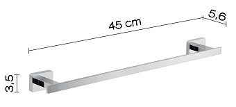 Полотенцедержатель Gedy Atena 4421/45(13) хром 45см