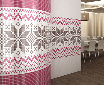 Керамическая мозаика KERAMA MARAZZI Темари 20003 белый 29,8х29,8см 1,07кв.м.