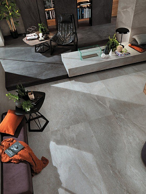 Неполированный керамогранит Atlas Concord Италия Klif ANXY Grey 75х37,5см 1,125кв.м.