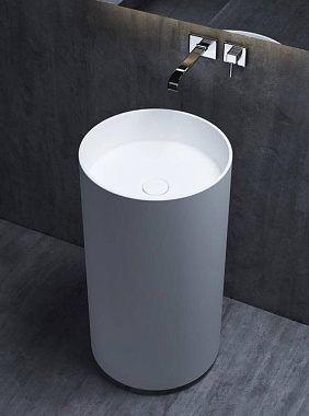 Раковина напольная SALINI ARMONIA 130111SMRH S-Stone матовая 45х45см