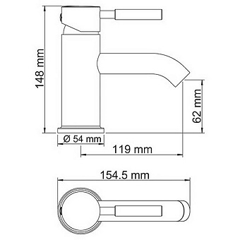 Смеситель для раковины WASSERKRAFT Main 4105 хром