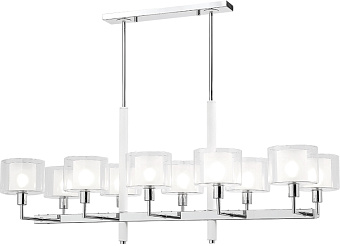 Люстра подвесная CRYSTAL LUX MAESTRO MAESTRO SP-PL10 L1100 CHROME 600Вт 10 лампочек E14