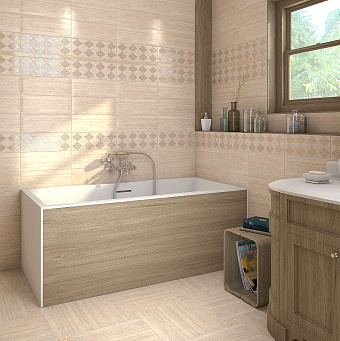 Бордюр KERAMA MARAZZI POF002 Карандаш Бисер белый золото 1,4х20см 0,112кв.м.