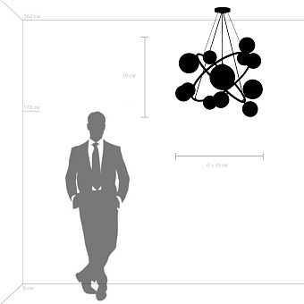 Люстра подвесная Lightstar Croco 815417 40Вт 12 лампочек E14