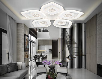 Люстра потолочная Ambrella ACRYLICA Original FA4292 20Вт 5 лампочек LED