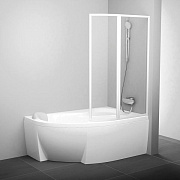 Стеклянная шторка на ванну RAVAK VSK2 76P80100Z1 150х150см