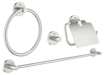 Набор аксессуаров для ванной GROHE Essentials 40776DC1 сталь 4 предметов