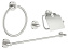 Набор аксессуаров для ванной GROHE Essentials 40776DC1 сталь 4 предметов