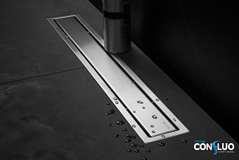 Душевой лоток Pestan 850 89,6х13,6см горизонтальный сток с решёткой и опорами