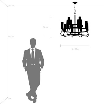 Люстра подвесная Lightstar Flume 723125 40Вт 12 лампочек E14