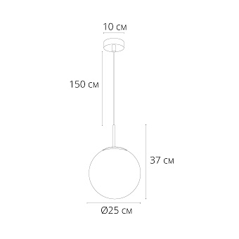 Светильник подвесной Arte Lamp VOLARE A1561SP-1CC 60Вт E27
