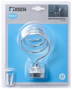 Держатель для фена FIXSEN KVADRO FX-61319 хром