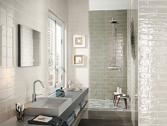 Настенная плитка FAP CERAMICHE Manhattan fKLV White 30х10см 0,81кв.м. глянцевая