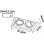 Светильник точечный встраиваемый Arte Lamp CANIS A6661PL-2WH 50Вт GU10