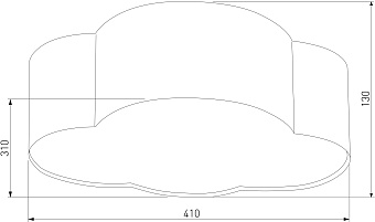 Светильник потолочный TK Lighting Cloud 4228 15Вт E27