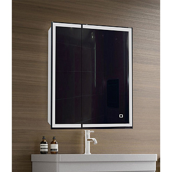 Шкаф зеркальный Azario Minio CS00075843 16х70х80см с подсветкой