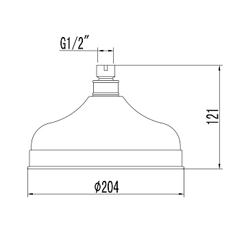 Верхний душ LEMARK LM8989G золото