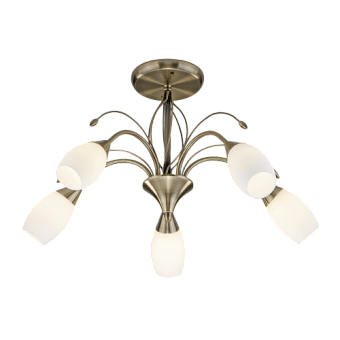 Люстра потолочная Eurosvet Ginevra 30280/5 античная бронза 40Вт 5 лампочек E14