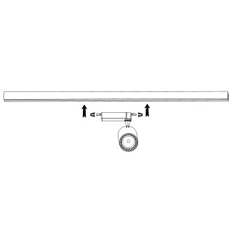 Трековый светильник Maytoni Vuoro TR003-1-17W4K-W 15Вт LED белый для однофазного трека