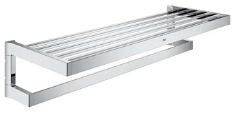 Полка в ванную прямоугольная GROHE Selection Cube 40804000 1-ярусная 20х57,5см хром