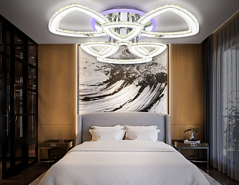 Люстра потолочная Ambrella ACRYLICA Original FA8861 53Вт 6 лампочек LED