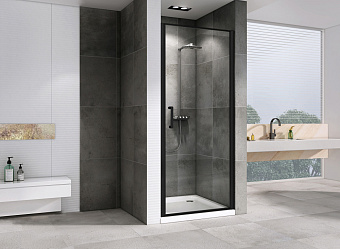 Душевая дверь Abber Sonnenstrand AG04080B 195х80см стекло прозрачное