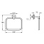 Полотенцедержатель VITRA Minimax S A44783 хром 20см