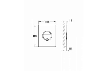 Панель смыва GROHE Nova Cosmopolitan Light 38809000 хром