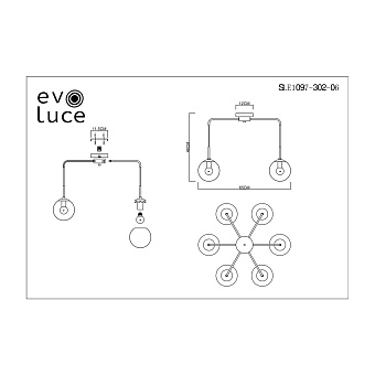 Светильник потолочный Evoluce SCORZE SLE1097-302-06 360Вт E27