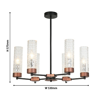 Люстра Favourite Flumen 2567-6P 240Вт 6 лампочек E14